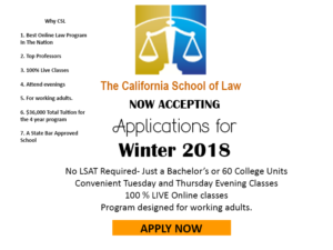 Start Law School This November